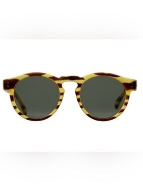 KOMONO Women’s Clement Safari Sunglasses round yellow brown